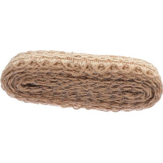 1 Rolle Geflecht aus Hanfseil hand schmuck Handgemachte Verzierungen Handgemachte Borte Vorhang-Borte Dekoratives Gurtband Kleidung schmücken dekorativer Streifen Material Jute