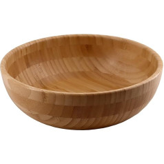 PurpleLine Bamboo Wood Salad Bowl | High Quality Bamboo Bowl | Large Bowl for Salads, Fruits, Snacks & More | Environmentally Friendly & Durable | Perfect for Kitchen, Picnic & Party