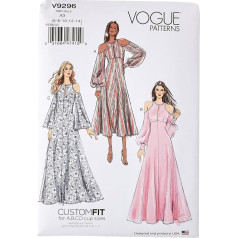 Vogue Patterns 9296 A5 Misses Dress, Tissue, Multi-Colour, 15 x 0.5 x 22 cm