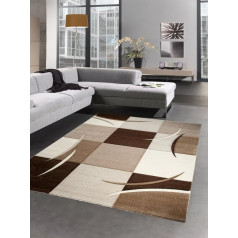 CARPETIA Designer Living Room Rug Brown Beige Cream Mocha Size 80 x 300 cm