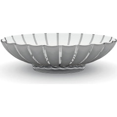 Guzzini - 29790092 - Grace Acrylic Fruit Basket/Salad Bowl - 37.5 cm - Grey