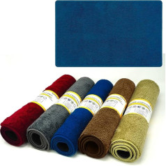 Linosa Non-Slip Mat, Doormat, for Entrance Area, Microfibre, Washable, Washing Machine, Bath Mat, Modern Rugs, 50 x 80 cm, Light Blue