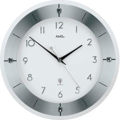Modern Wall Clock with Radio, Digital Clock/AMS 5848 by AMS