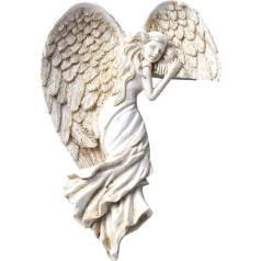 Tissting Angel Door Frame Decor, Angel Wings Wall Decoration, Door Frame, Hanging Ornaments, 3D Vintage Angel Art Crafts for Office and Home (Left)