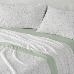 Bettwäsche-Set aus Coralina, Kunststoff, Minzgrün, Ancho de 200 cm
