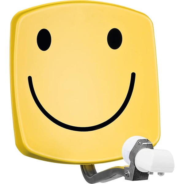 Technisat Digidish 33 Satellite Dish 33cm with Mounting and Dual LNB - Smiley