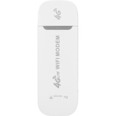 4G LTE USB WiFi Modem, 150Mbps WiFi Router with SIM Card Slot, Supports 10 Users, Portable Travel Hotspot, Supports LTE B1 B3 B5
