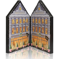 Sv. Michelsen Liquorice Advent Calendar: Christmas Calendar 2024, Danish Liquorice with Chocolate Coating, Exquisite Sweet and Salty Baubles for the Advent Season, Gluten-Free Chocolate Gift, 270 g