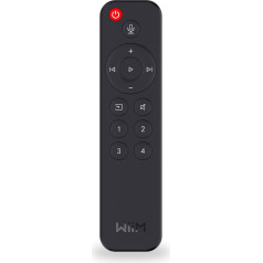 WiiM - Voice Remote Control for WiiM Mini and Pro Audio Streamer, Press to Speak, 4 Music Preset Buttons