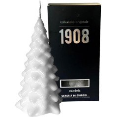 Handmade Candle - Christmas Tree - Cereria di Giorgio - White - Height 20cm - Handmade