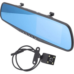 VBESTLIFE Rear View Mirror Dash Cam 1080P Full HD 4.3 Inch LCD Full Screen Parking Monitoring G-Sensor 170° Wide Angle Car Recorder