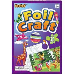 Mostof DIY Colouring Stickers Children's Craft Sets, Glitter Transfer Film Craft Kits, Gifts for Boys Girls Age 4-9