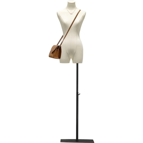 Dressmaker's Dummy Lady Bust Female, Height Adjustable Mannequin Body, Mannequin with Metal Base Clothes Doll, Tailor's Bust Torso for Clothing Store ( Color : White , Size : B )