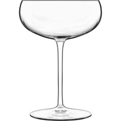 Luigi Bormioli 12738/02 Talismano 10.25 Set of 4 Coupe Champagne/Sherbet Stem, Glass, Transparent
