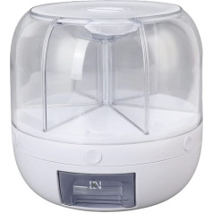 Food Grain Storage Container, Rotating Grain Storage Box, Kitchen Cereal Rice Bean Coffee Bean Dispenser for Home Kitchen