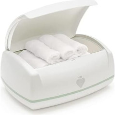 Prince Lionheart Warmies Wipes Warm, Only Reusable Baby Towels Warm Night Light, Warms Baby Balls, Diaper Comfort Change, Holds 16 Reusable Clothes, Low Voltage