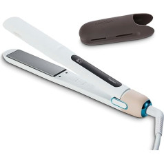 MEDION HS1 Hair Straightener with 5 Adjustable Heat Settings, 165° to 210°, Silicone Protective Case, Temperature Sensor, Hair Straightener, Ideal for Combining with Our Hair Brush and Hair Dryer