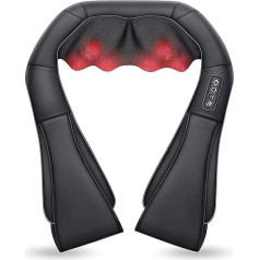 Comfier Neck Shoulder Massager with Heat, Shiatsu Neck Massager, Massage for Neck, Shoulder, Back, Waist, Leg, Feet and Muscle, Gifts for Men/Women/Mum/Dad