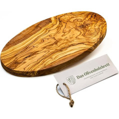 Olive Wood Oval Breakfast Board / Chopping Board / Serving Board Made of Olive Wood / 35 cm