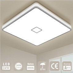 LED Ceiling Light, 24W Lamp, bathroom