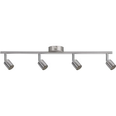 Paulmann Carolina 66746 Spotlight 4-Bulb Max. 4 x 10 W GU11 Matte Nickel Bulb Not Included