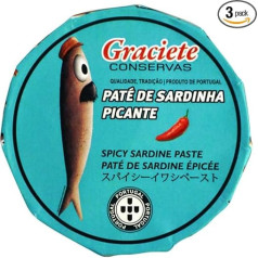 Conservas Graciete - Gourmet Spicy Sardine Paté/Sardine Paste - Pack of 3 (3 x 85 g)