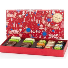 Venchi Christmas Collection - Gift Box with Assorted Chocolate Bar and Chocoviar Chocolates 10oz - With IGP Piedmont Hazelnut - Gift Idea - Gluten Free