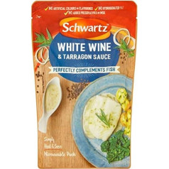 2 x black white wine and tarragon sauce for fish 300 g