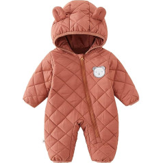 Snowsuits for Baby Girls Jumpsuit Baby Clothing Newborn Snowsuit Autumn Hooded Romper Jumpsuit Outfits Girls One Piece Down Jacket Footie