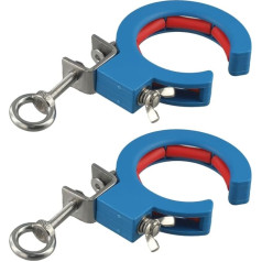 Honseadek Professionelles Kabelzug-Brücken-Drahtführungsklemmen-Werkzeug-Set, permanentes Nylon- und Stahlmaterial, 25 kg Kapazität, kompaktes Design für einfaches Kabelziehen (blau, 2 Stück)