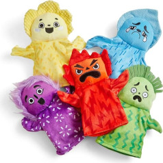 Learning Resources Feelings Family Hand Puppet Set, Hand Puppets for Children, Get to Know Feelings, 5 Hand Puppets 