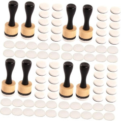 SHINEOFI 4 Sätze Schwammbürste Make-up Pinsel Farbpads Spülschwämme Werkzeuge zum Mischen von Tinte Schwammpinsel kreativ set creative set Bastelset Stempel zum Malen Stempel zeichnen Gummi