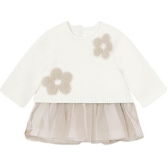 Mayoral Tricot Dress Combined for Baby - Girls Raw