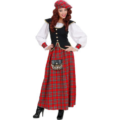 W WIDMANN MILANO Party Fashion - Scottish Woman Costume Dress and Hat Scotland Fancy Dress Costumes
