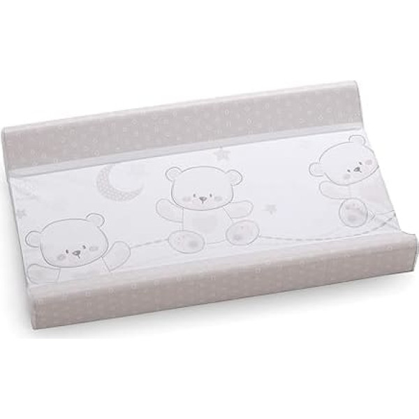 Italbaby Jolie choco Wickelauflage aus PVC, 2 Seiten, für Windelwechsel, universell, Maße 49 x 81 x 10 cm, hergestellt in Italien