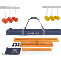 Ubergames Original 2020 ladder golf game, top quality, eco hardwood with official soft bolas