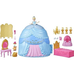 Disney Princess Styling Surprise Cinderella's Skirt, Playset with Doll, Furniture and Fashion Accessories, Toy for Girls from 4 Years