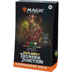 The Gathering - Outlaws of Thunder Junction Commander Deck - Desert Bloom (Deck of 100 Cards, Collector's Booster Sample Pack with 2 Cards and Accessories)