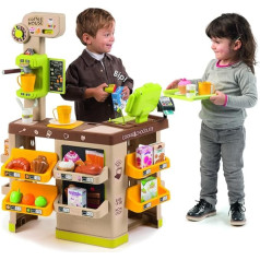Smoby - Roleplay Coffee House, 7600350232, 3 Years, 57 Accessories, Coffee Machine, Cash Register, Height 89 cm