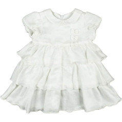 Christening Dress Girls' Dress White Short Sleeve Summer Dress Off White No. 5 Size