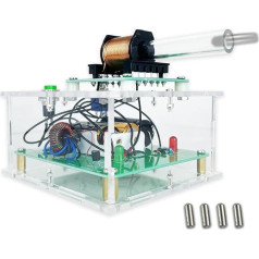 EIELE Electromagnetic Transmitter Electronic Kit Soldering Kit DIY Creative Shooting Game Set Electronic Mini Voltage Converter Module Soldering Set Adults (Soldering Required)