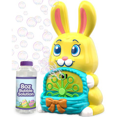 Move2Play Bunny Bubble Maker für Kinder und Kleinkinder | Seifenblasenmaschine | Seifenblasenspielzeug für Kleinkinder, Jungen und Mädchen | Indoor & Outdoor | Geburtstagsfeier | Sommerspaß