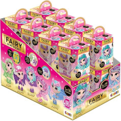 CRAZE Fairy In My Pocket Complete Counter Display, Set of 16 Fairy Dolls with Wings, 16 x Fairy Figures to Collect with Special Effects, Tooth Fairy Gifts Girls