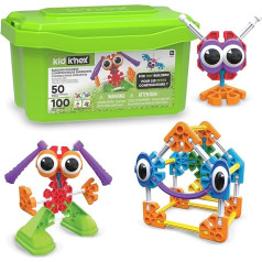 Kid K’NEX Budding Builders Building Set for Ages 3 and Up, Preschool Educational Toy, 100 Pieces