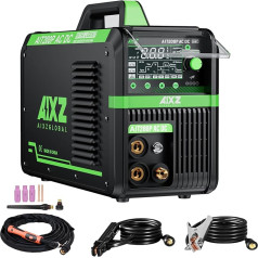 AIXZGLOBAL 200A TIG Welding Machine AC/DC High Frequency TIG Welding Machine with Pulse Function 5 in 1 TIG TIG Welding 220V with IGBT 2T/4T LED Digital Display Portable Welding Machine