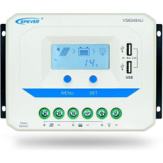 EPever Fuhuihe VS6048AU Solar Panel Controller Charge Controller 12 / 24 V / 36 V / 48 V Auto Work for Solar Battery Charging (12 V / 24 V / 36 V / 48 V, 6048 (60A))
