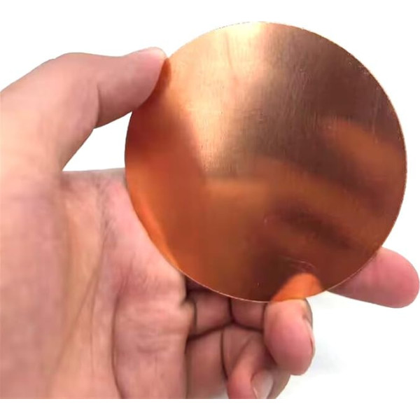Flat Sheet Metal H62 Brass Plate Round Brass Discs Pad for Engraving Stamping Jewelry Making Crafts Diameter 50/100/150/200mm, Thickness 0.8/1/1.5/2/2.5/3mm Square Materials (S