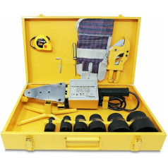 Polyfusor Soldering Iron for Pipe Hydraulic Soldering Station and Press for Polypropylene Pipes with 6 Dies (1500 Watt)