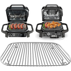 Gwyxc Woodfire Grill Accessories, Stainless Steel Woodfire Outdoor Indoor Grill Stand for Ninja OG701 OG751 Woodfire 7 in 1 Grill & Smoker and Other Wood Fire Electric Air Fryer Accessories, Dishwasher Safe