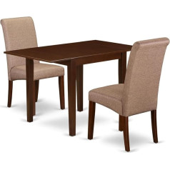 East West Furniture Mahogany Dining Set